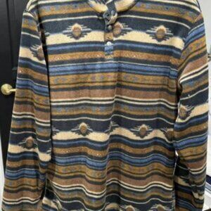 ROWM Mesa Sunset Quarter Snap Fleece Size XL Tall XLT NWT Southwestern Southwest